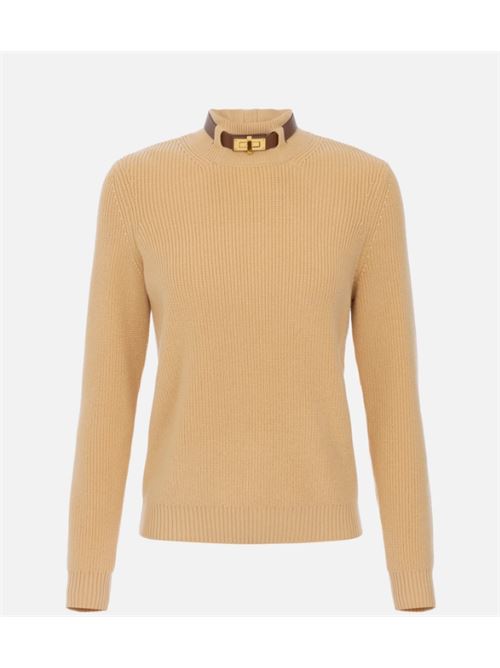 MAGLIA CON CINTURINO GIOIELLO ELISABETTA FRANCHI | MK05S56E2EA2 Honey